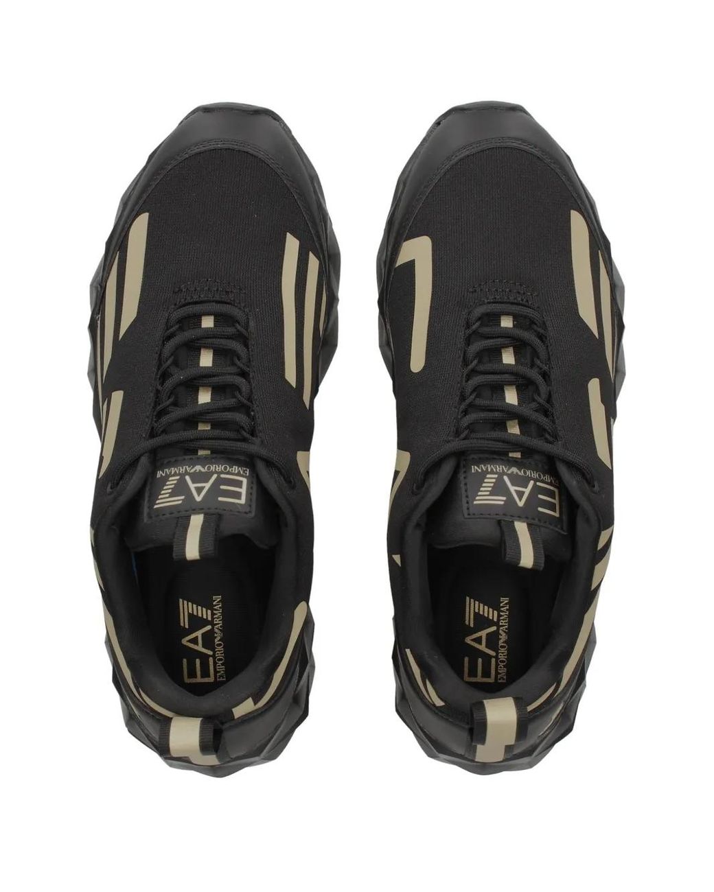 EA7 Sneakers Mit Logo-Print in Black für Herren