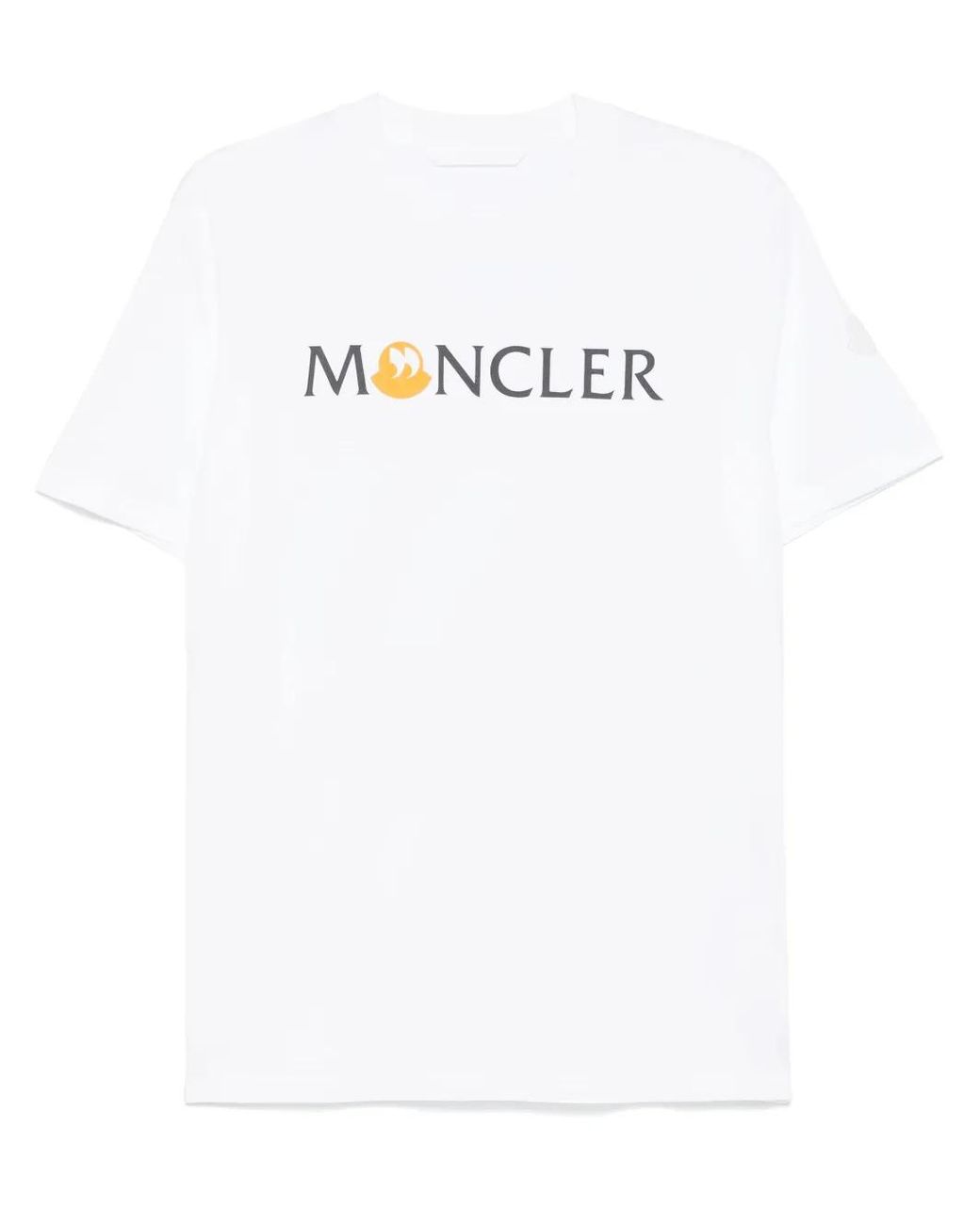 Moncler White Ss T-Shirt for men