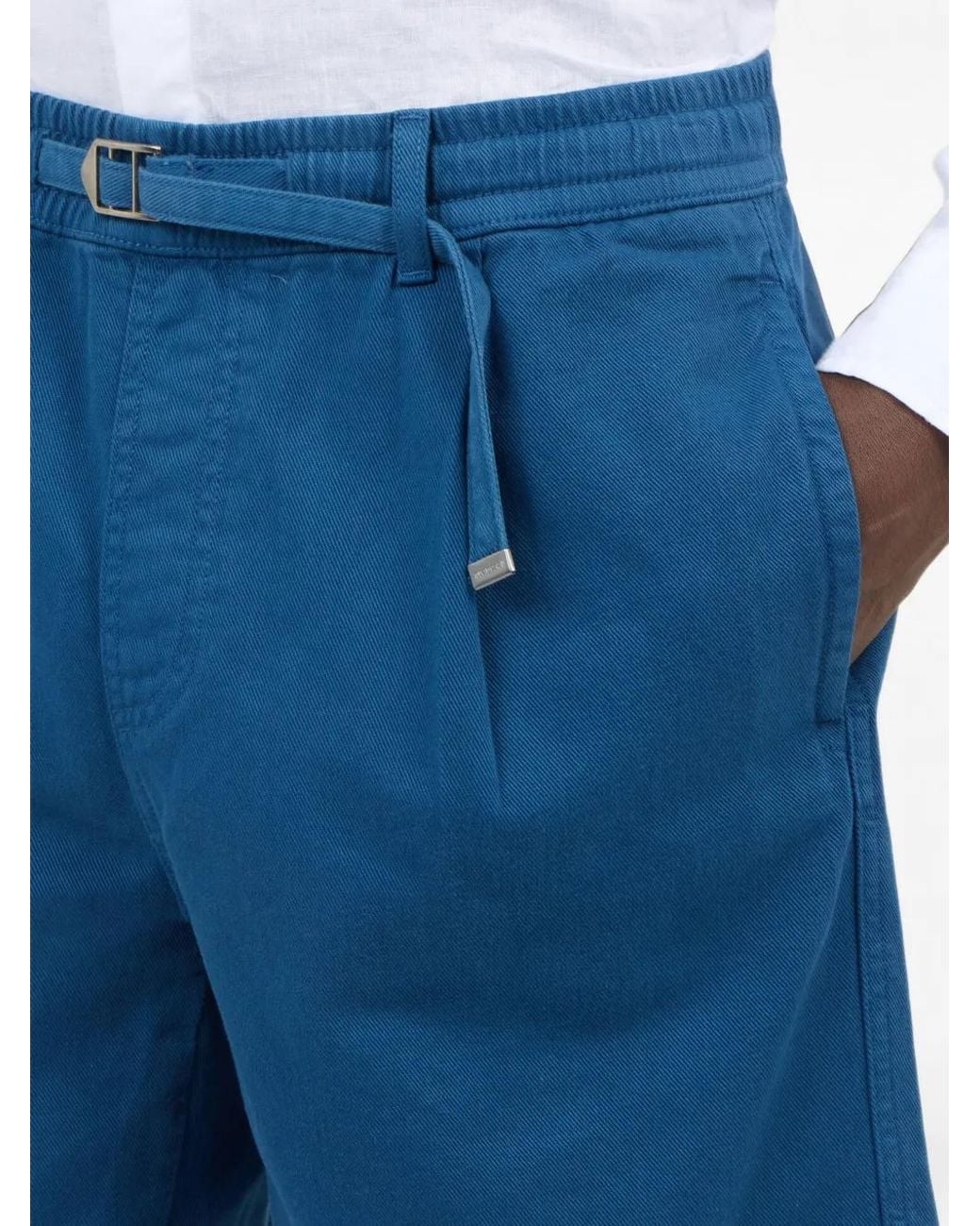 Roberto Cavalli Blue Logo-Embroidered Bermuda Shorts for men