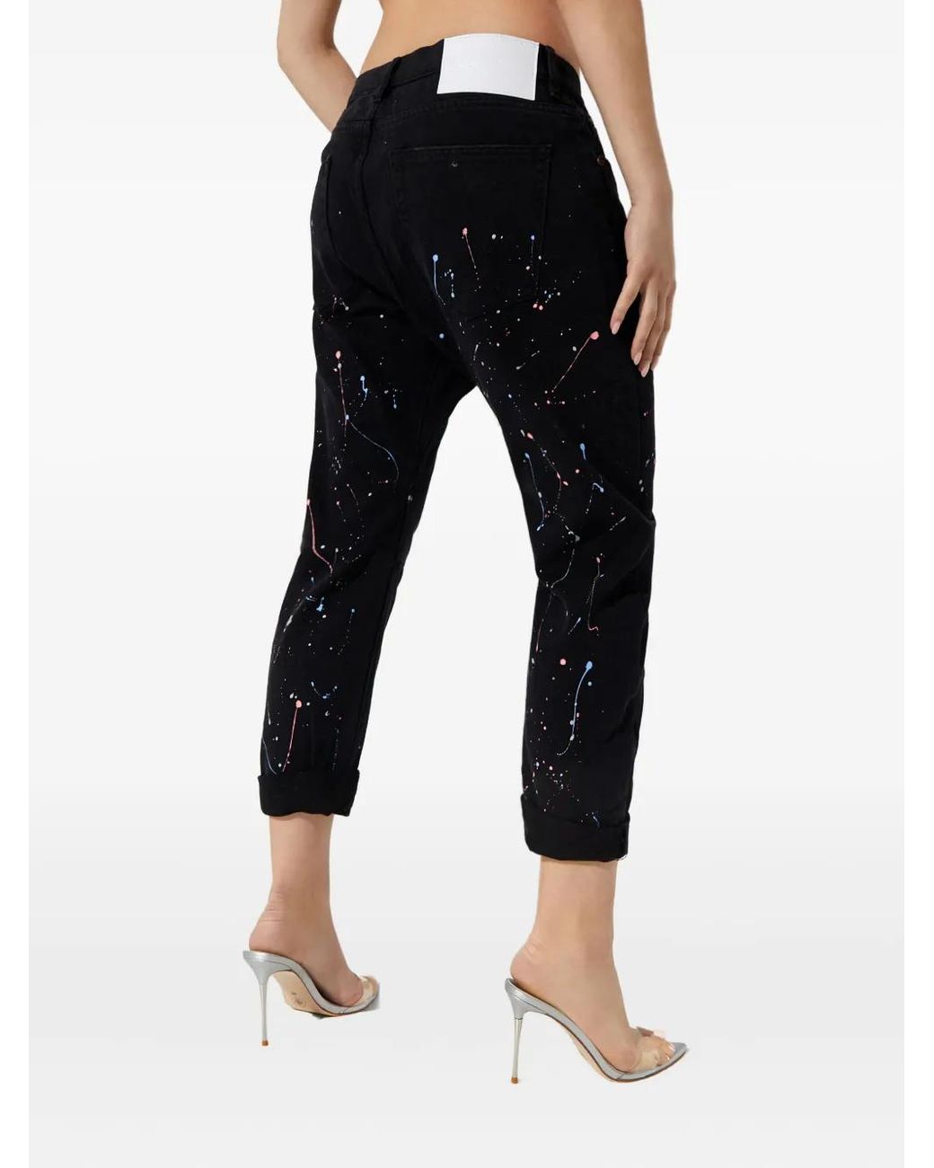 One Teaspoon Black Saints Paint-Splatter Jeans