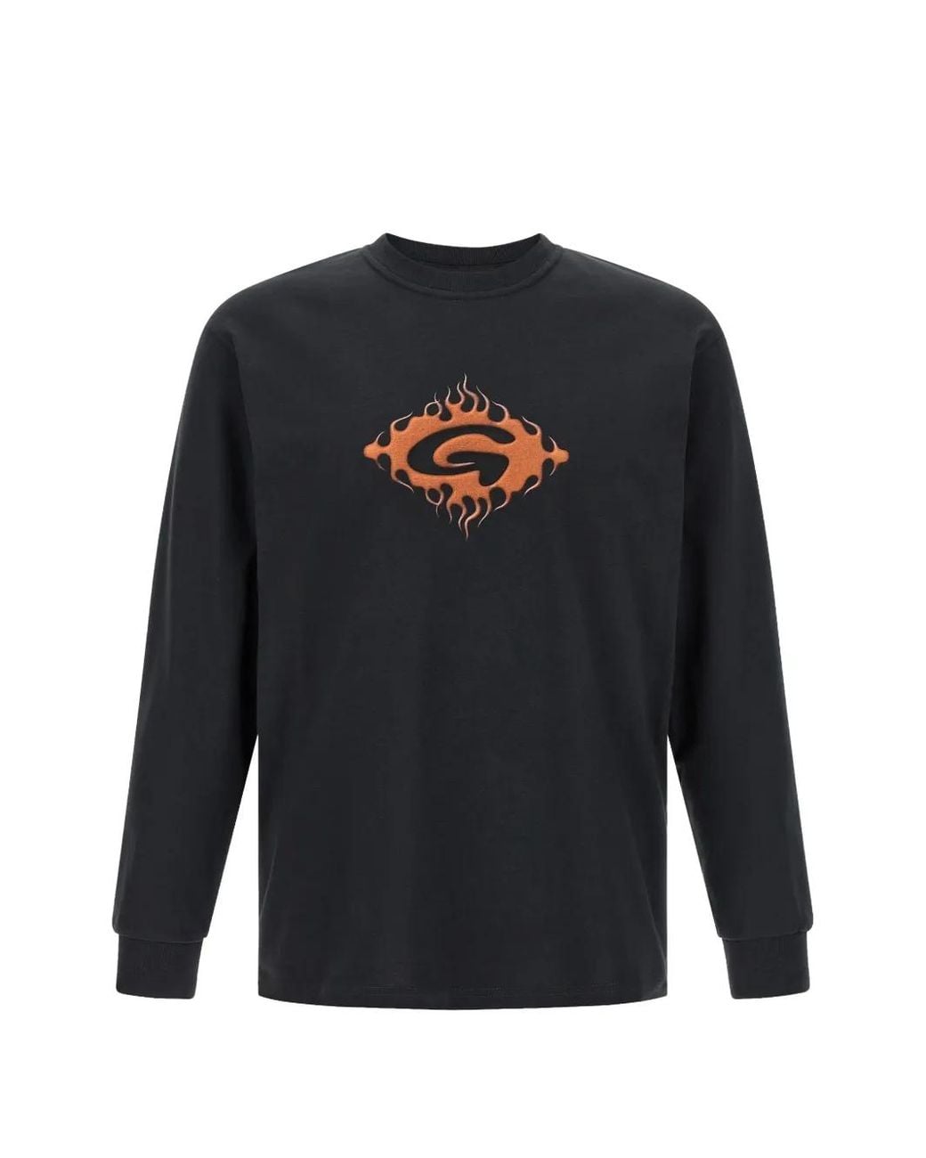 Gramicci Blue Flame-Print Long-Sleeve T-Shirt for men