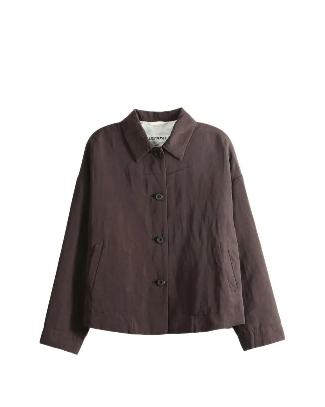 Casey Casey Brown Juliette Button-Fastening Jacket