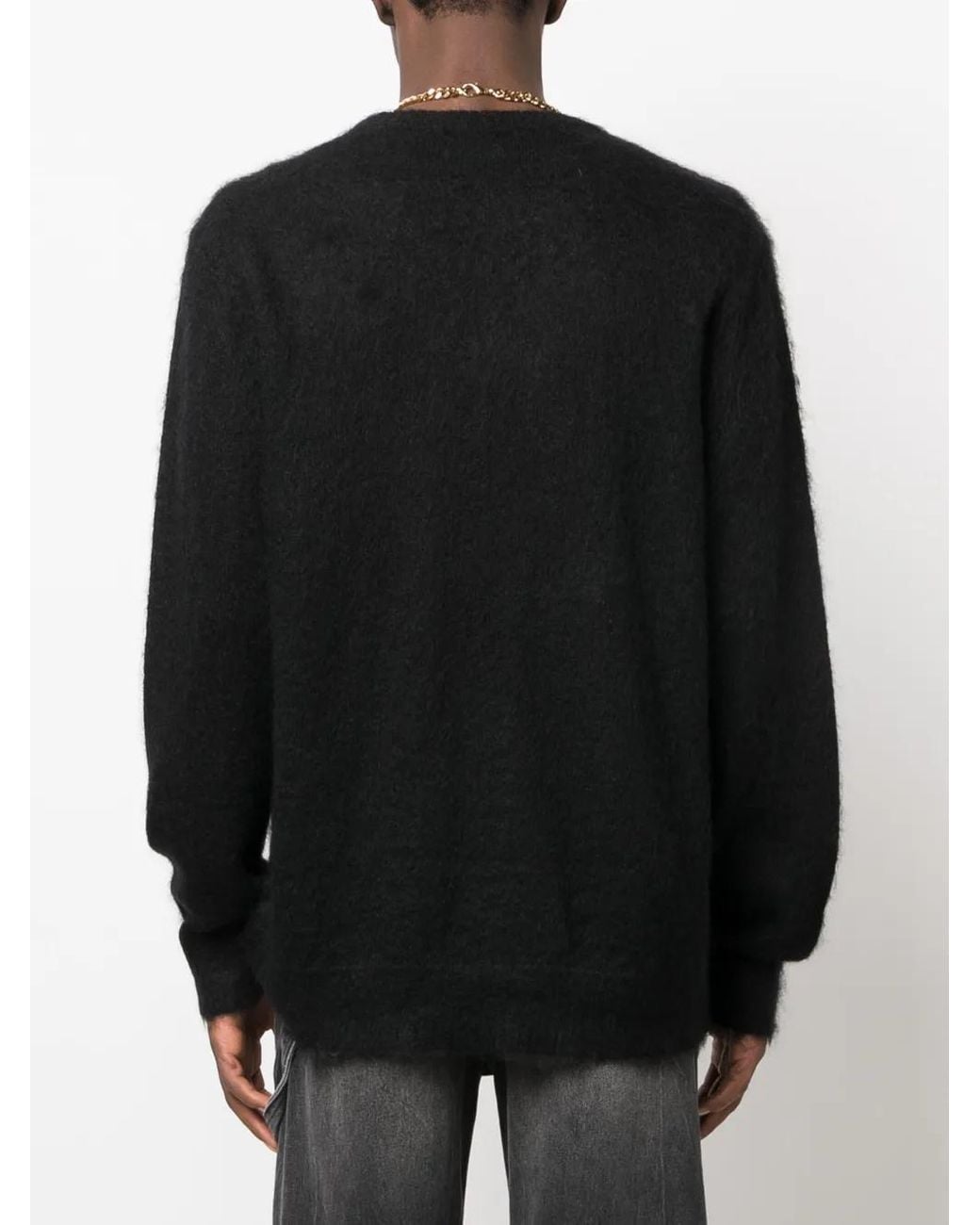 BLUE SKY INN Blue Logo Wool Blend Sweater for men