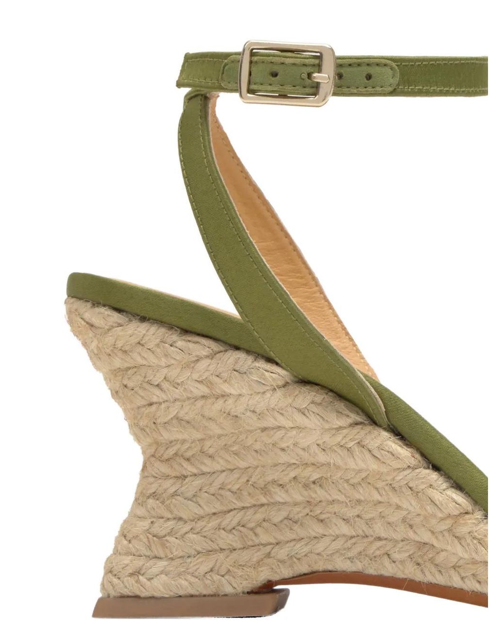 Castaner Green Judi Wedge Espadrilles