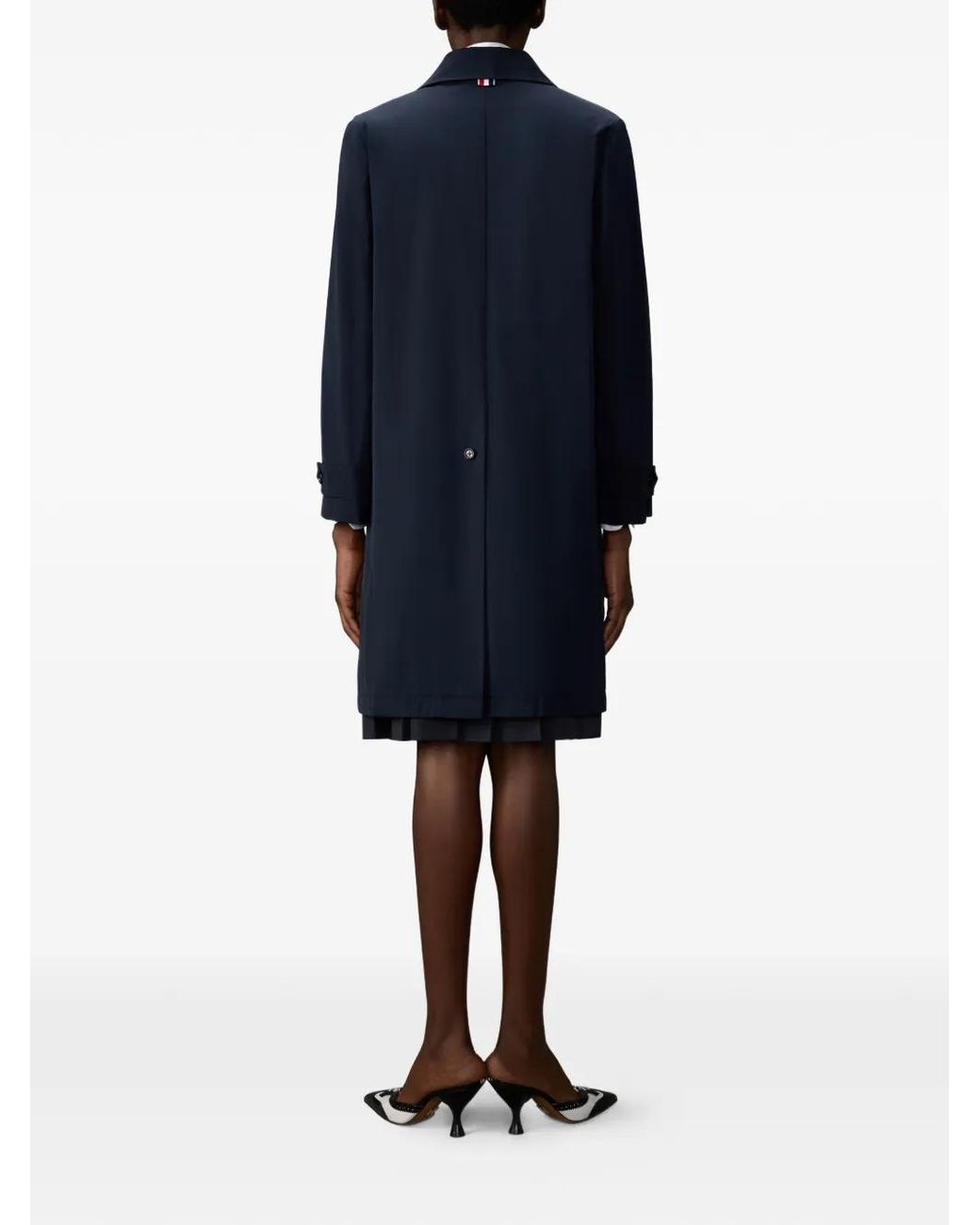 Abrigo Con Botones Thom Browne de color Blue