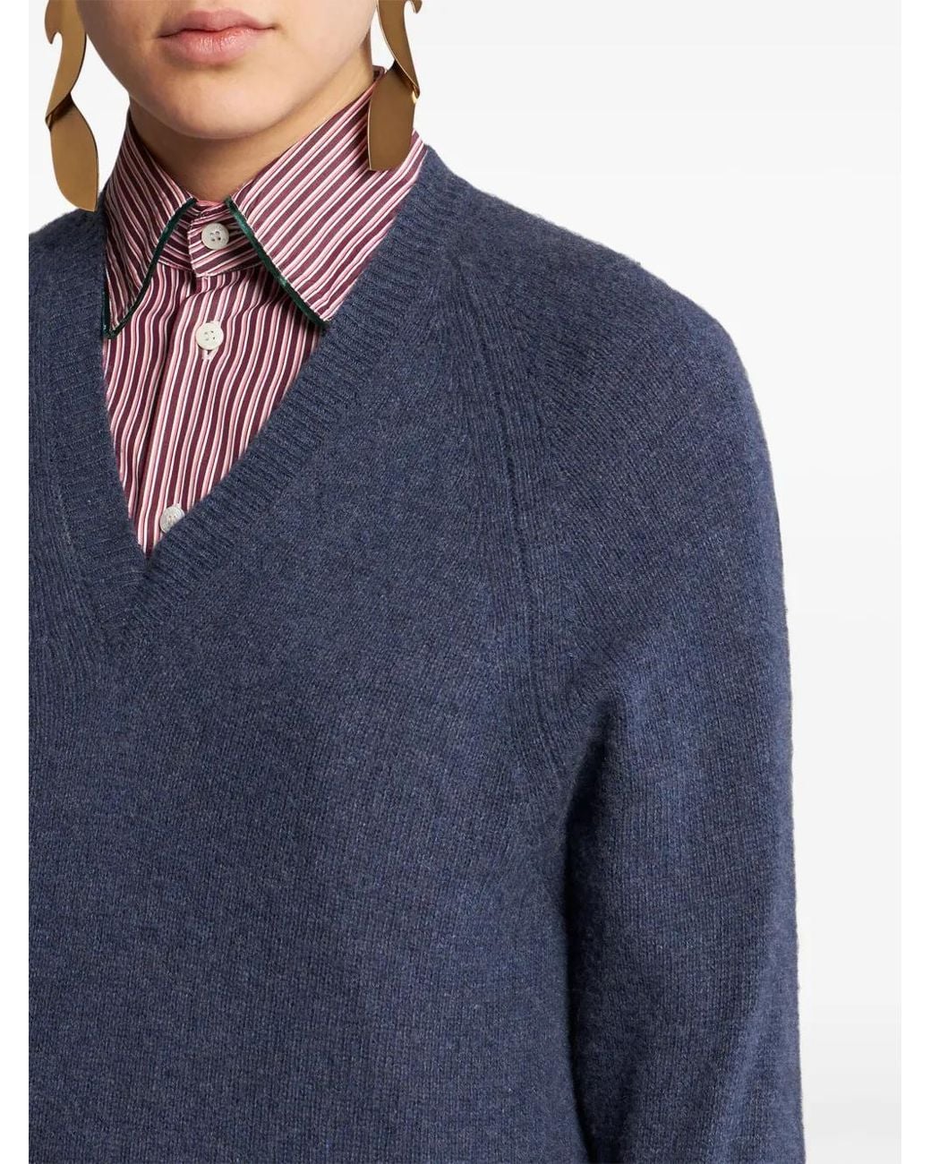 Etro Blue Cashmere Sweater