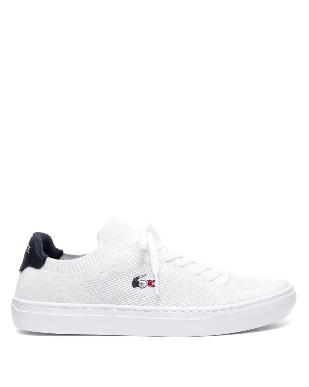 Lacoste White La Piquée 2.0 Sneakers for men