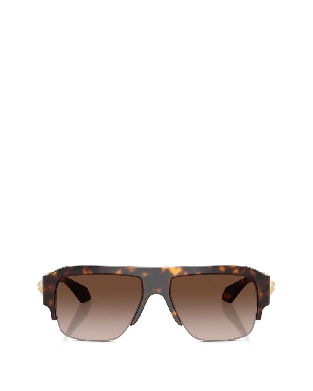 Versace Brown Vance Medusa Tortoiseshell-Effect Sunglasses for men