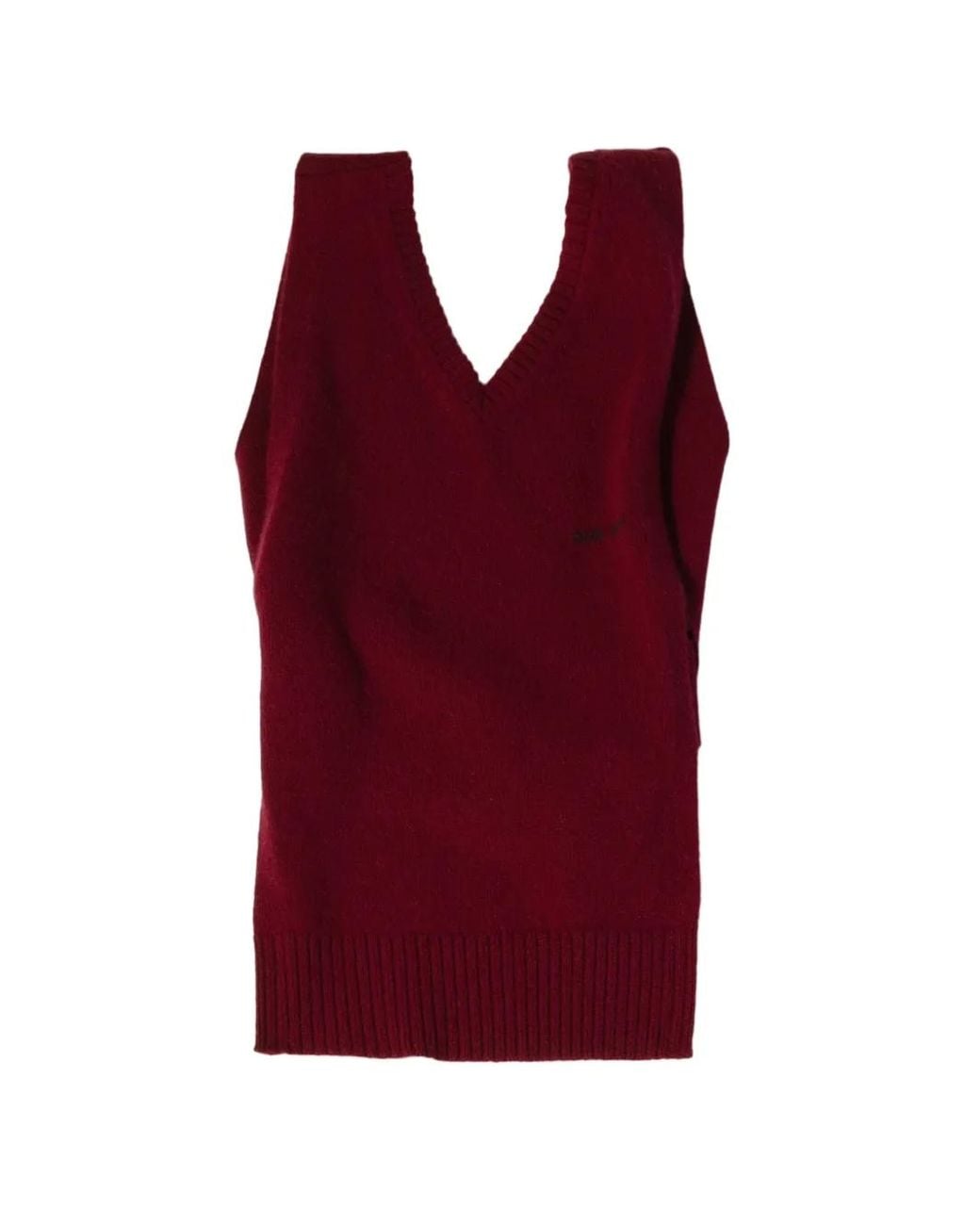 Miu Miu Red Cashmere Knit Vest
