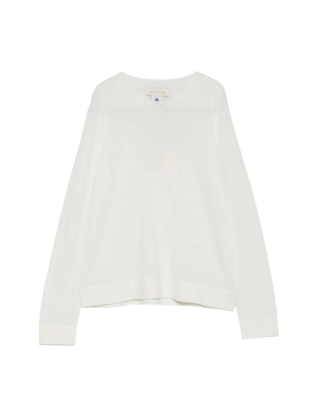 Max Mara White Langärmeliger Pullover