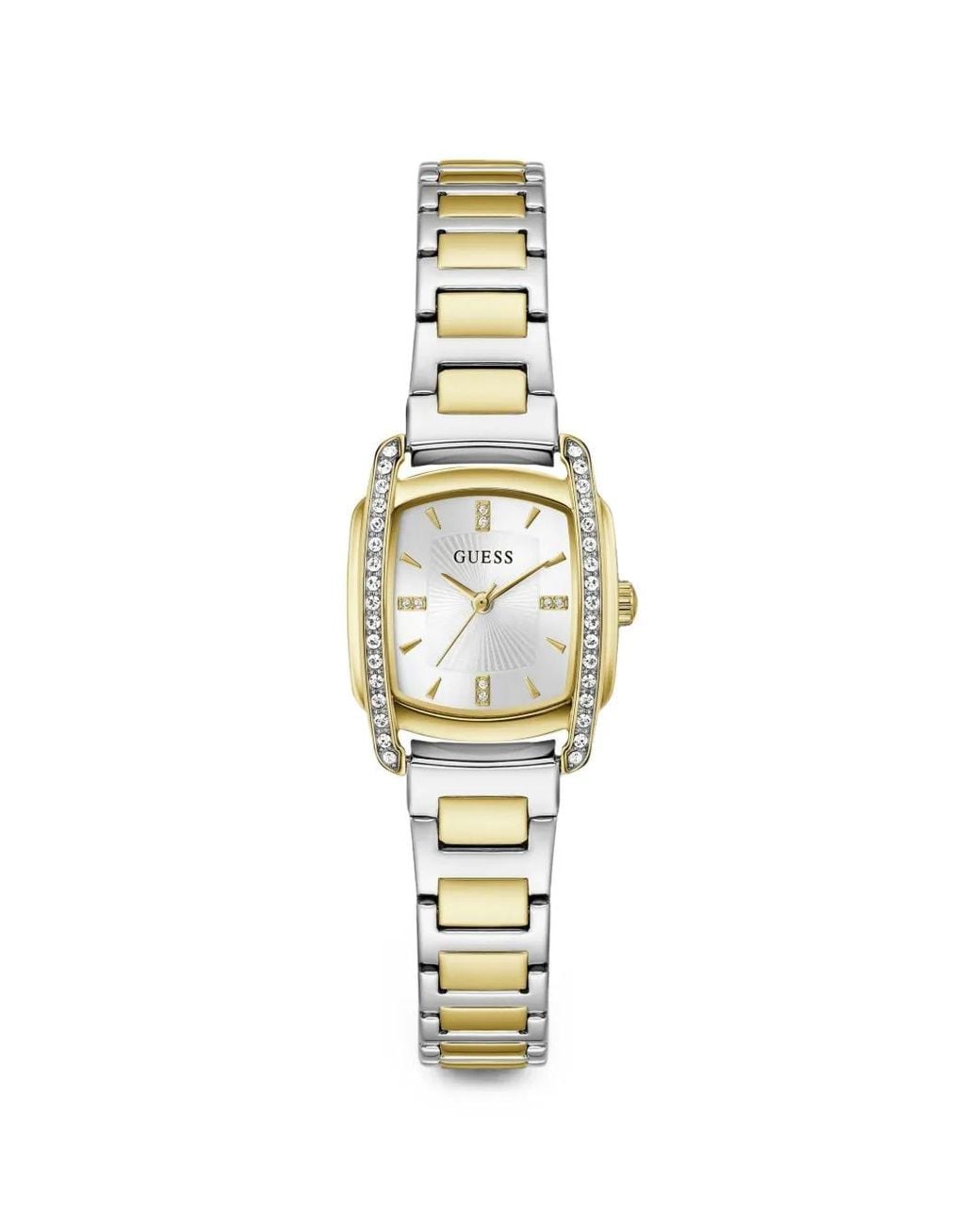 Guess Metallic Logo-Print 25Mm Watch