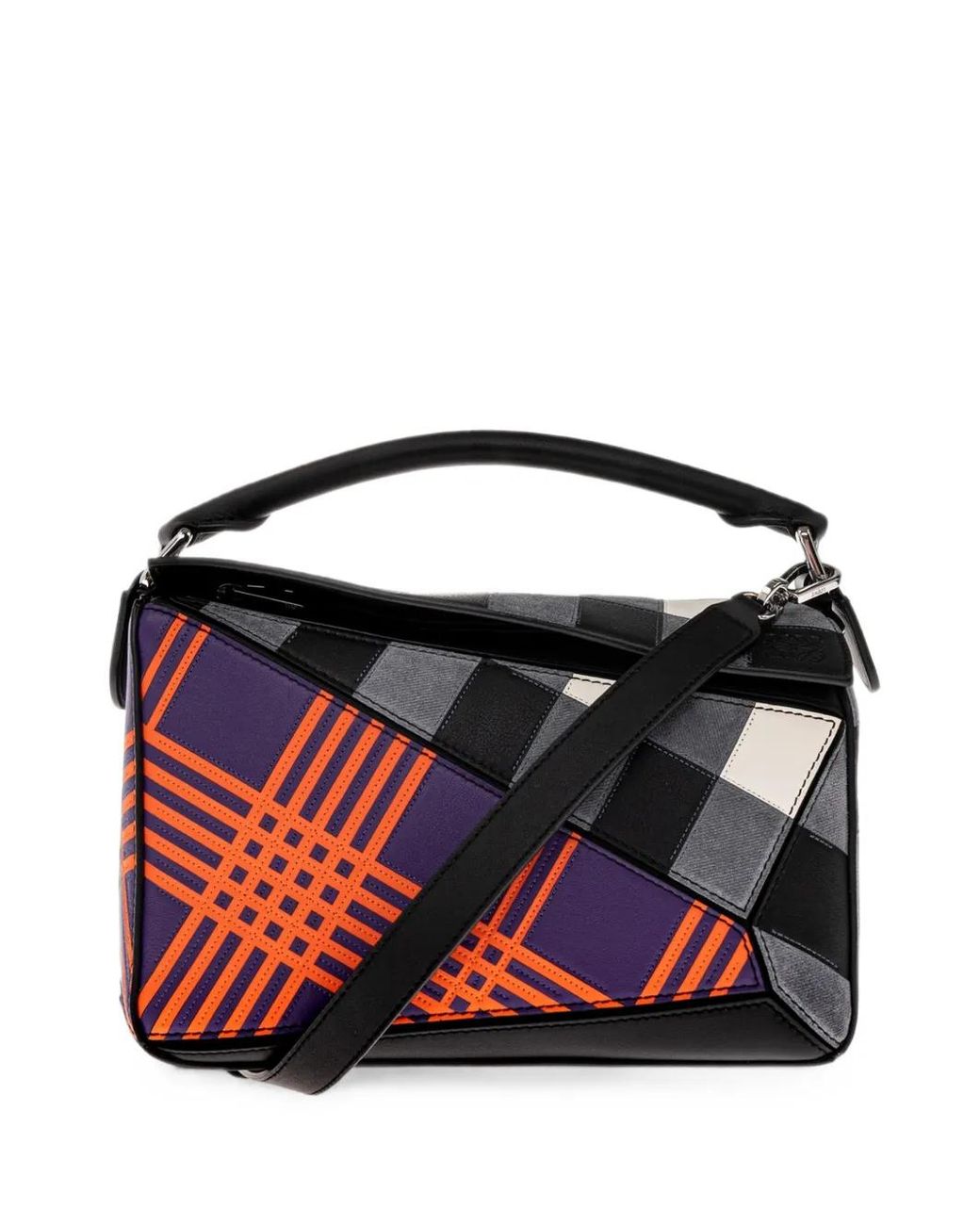 Loewe Black X Cosima Von Bonin Small Puzzle Leather Tote Bag