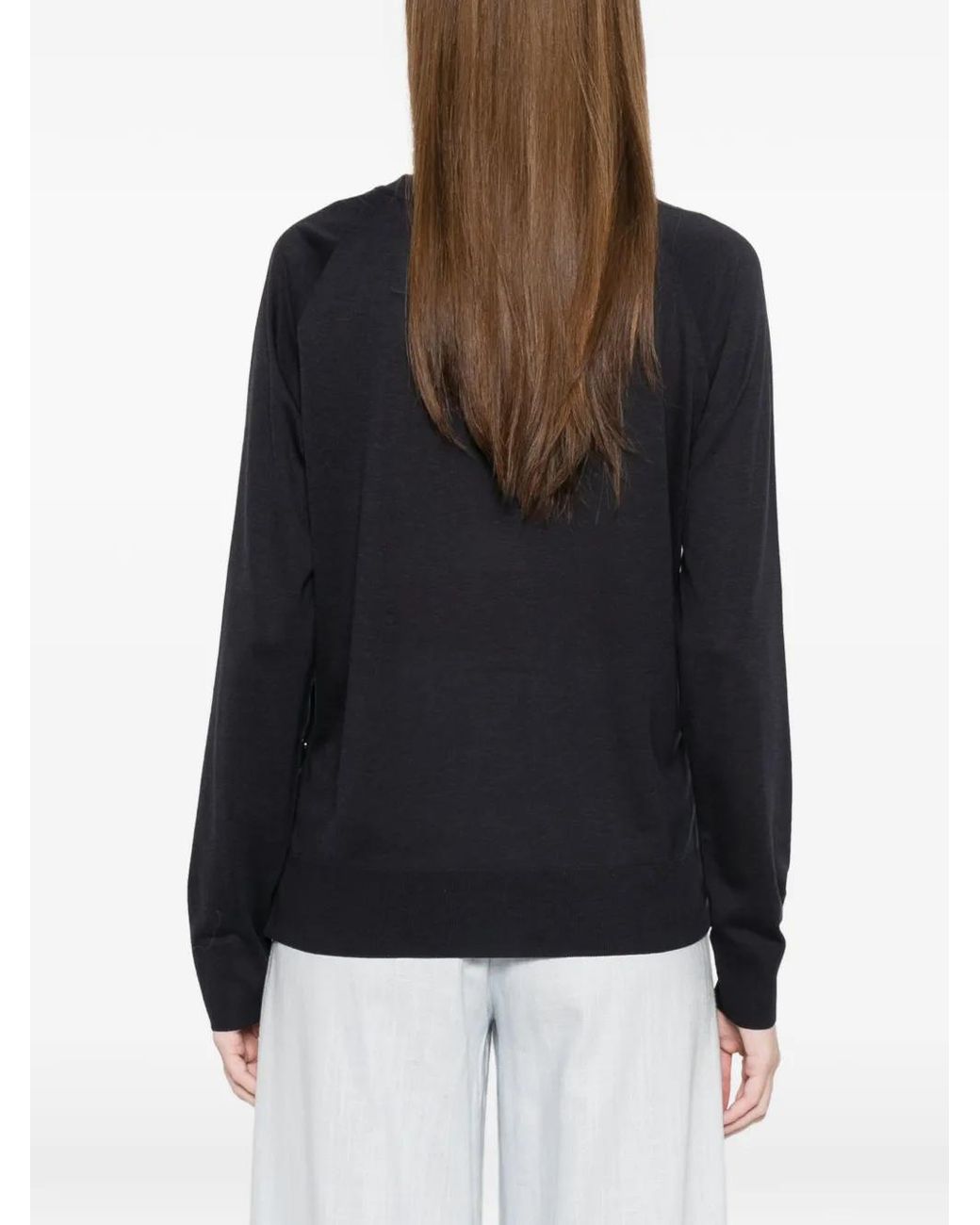 Herno Black Lyocell Cotton Polyester Jersey