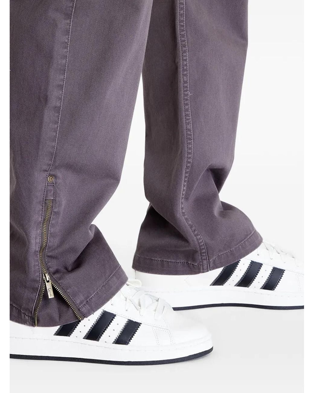 Karlkani Gray Strap-Detail Cargo Pants for men