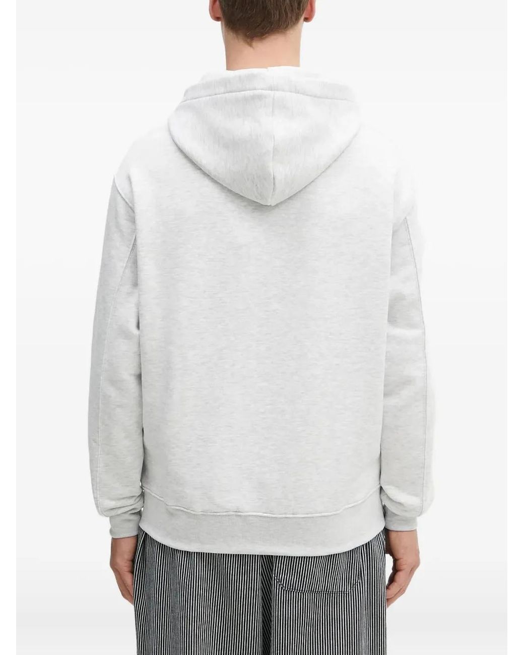 Alpha Industries White Studio Cotton Hoodie for men