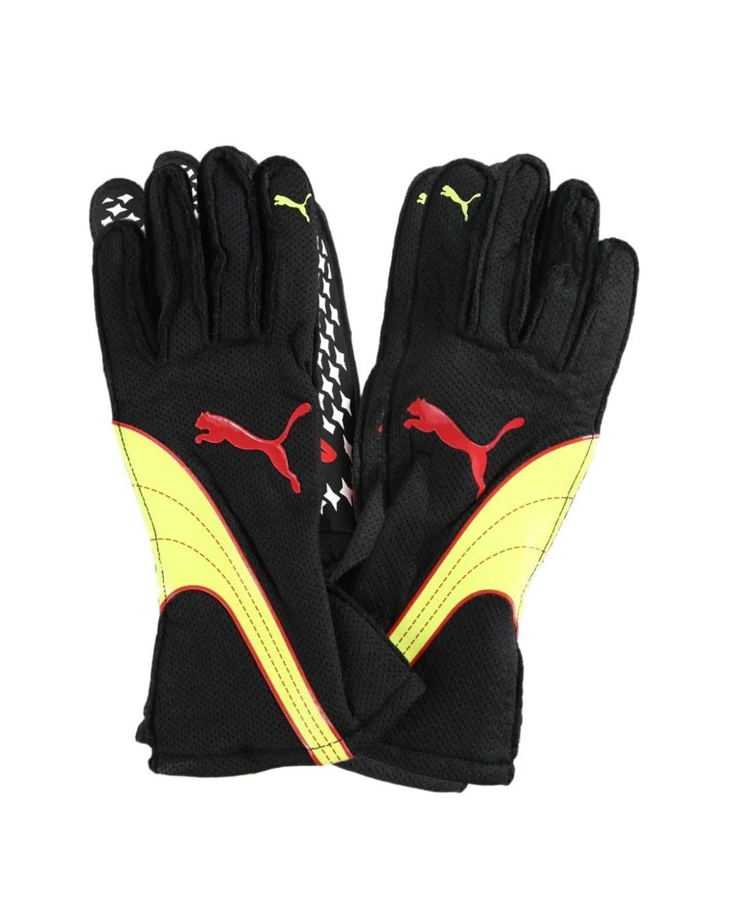 PUMA Black X A$Ap Rocky Logo-Print Panelled Fire Gloves