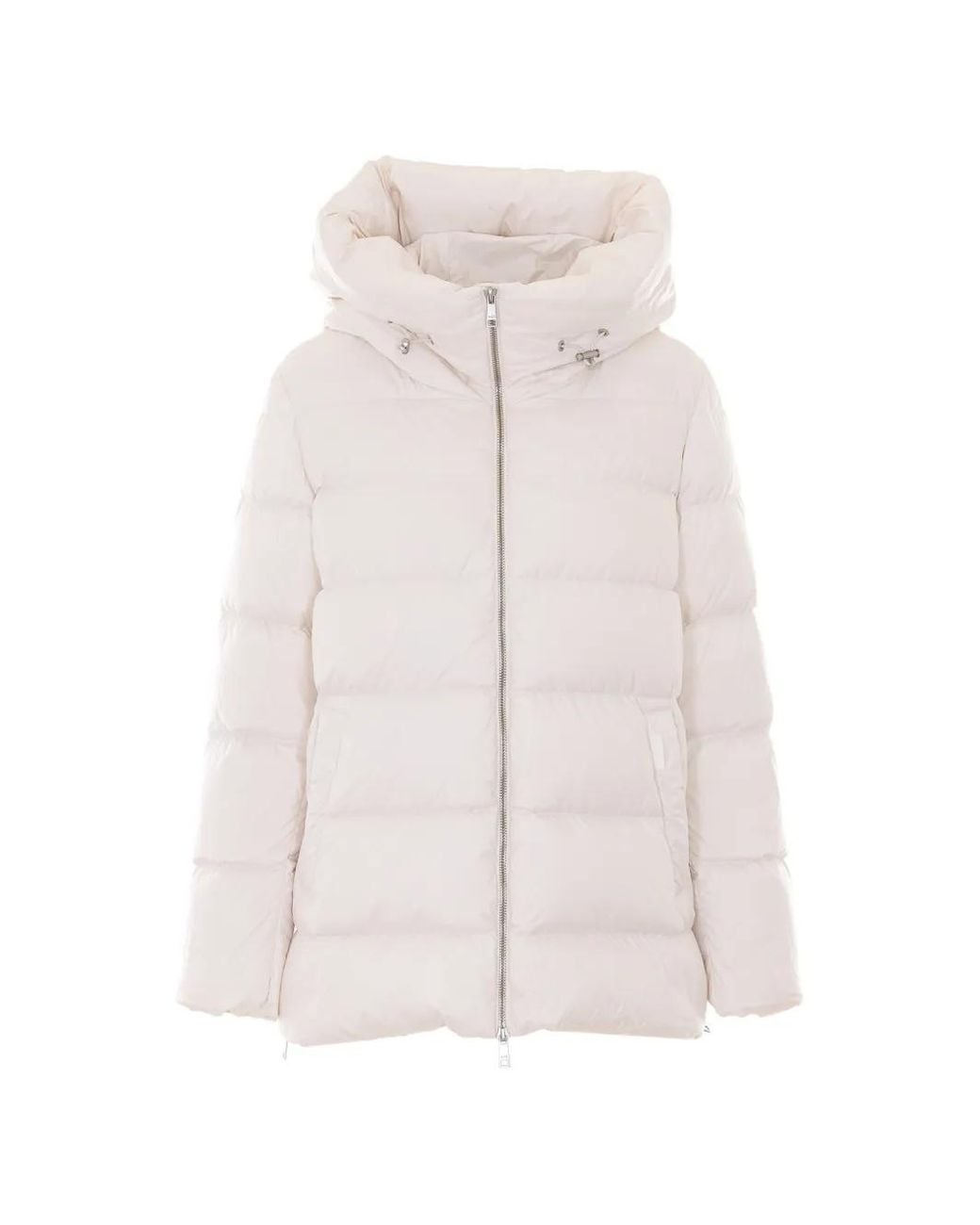Add Pink Cocoon Hooded Puffer Jacket