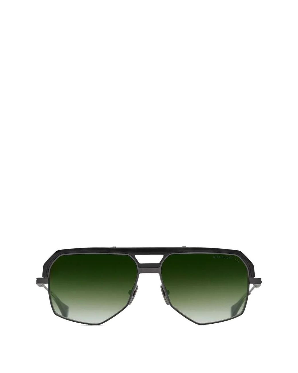 Dita Eyewear Green Flight.010 Geometric-Frame Sunglasses