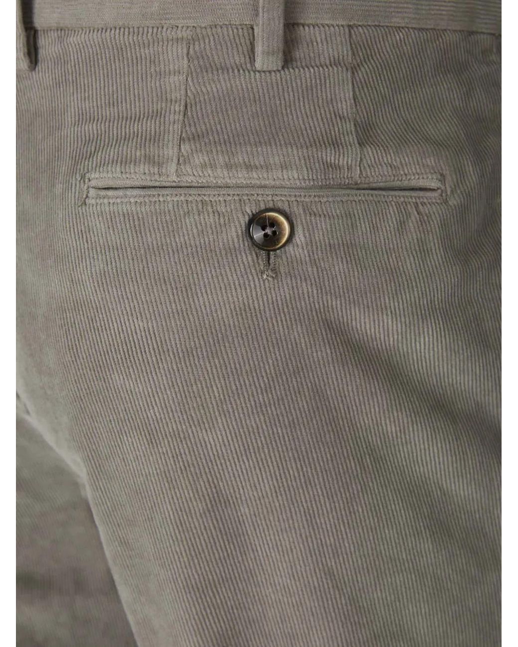 PT Torino Gray Leonardo Slim-Fit Trousers for men