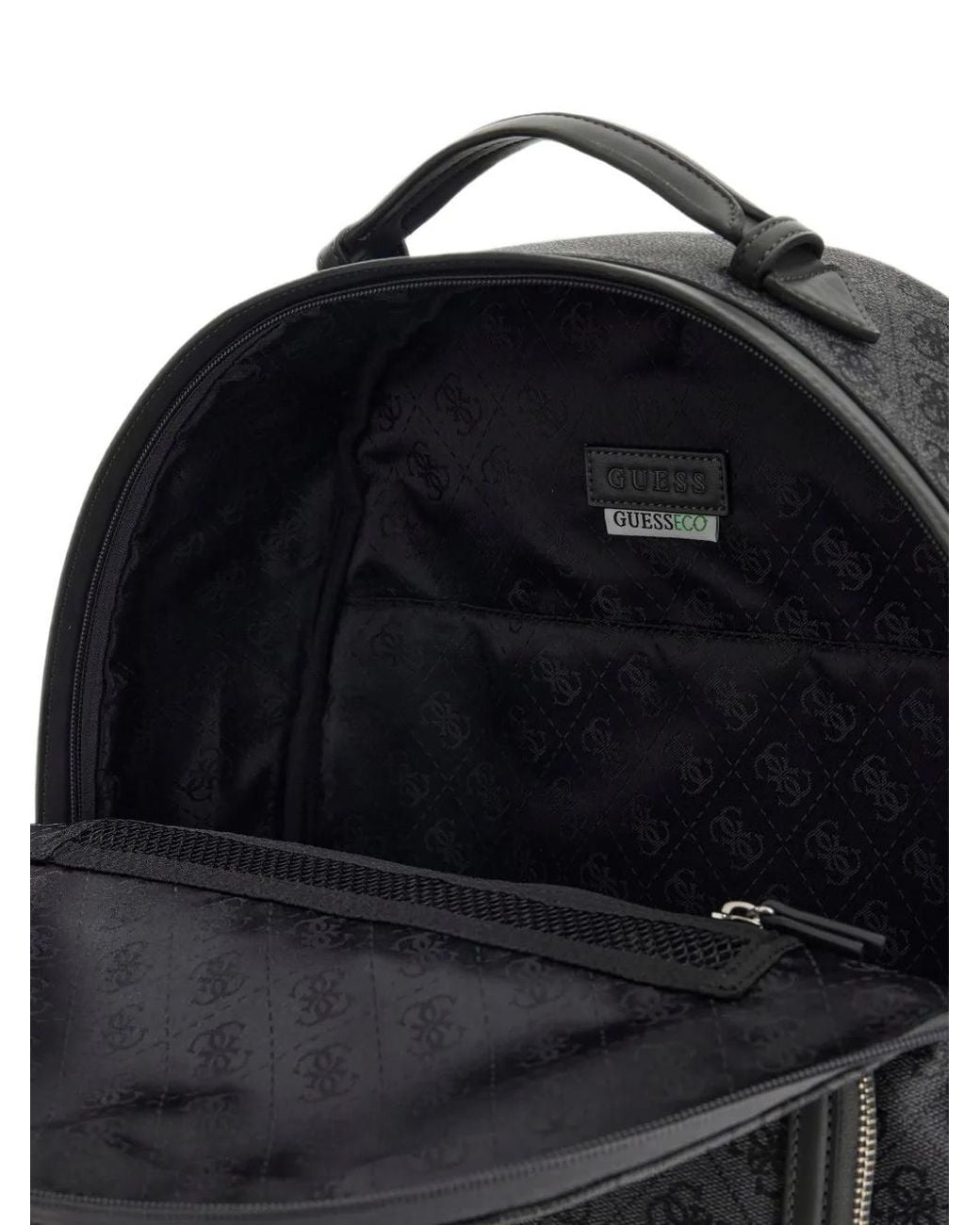 Guess Black Milano Monogram Backpack for men