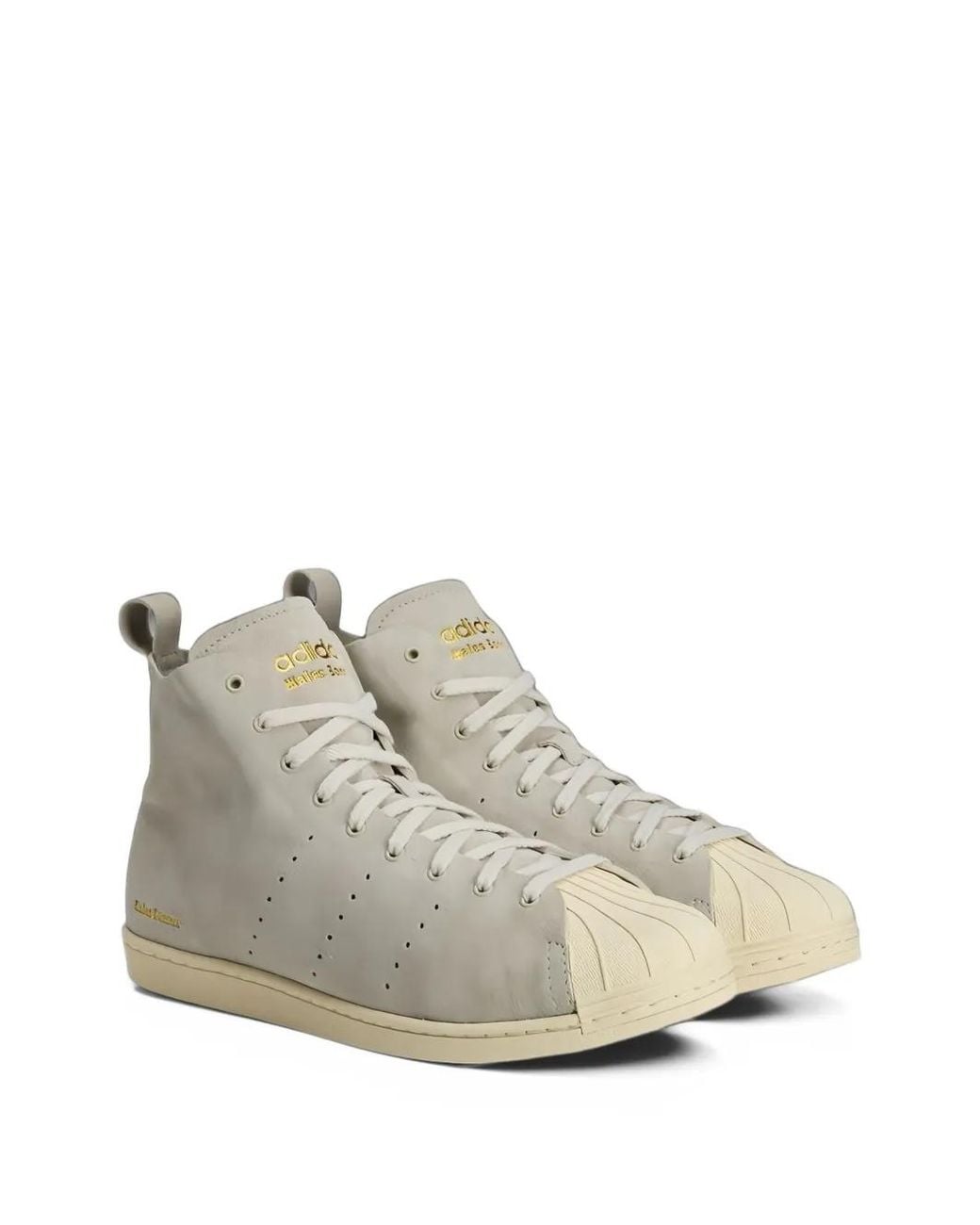 Wales Bonner White X Adidas Superstar Hi Sneakers for men