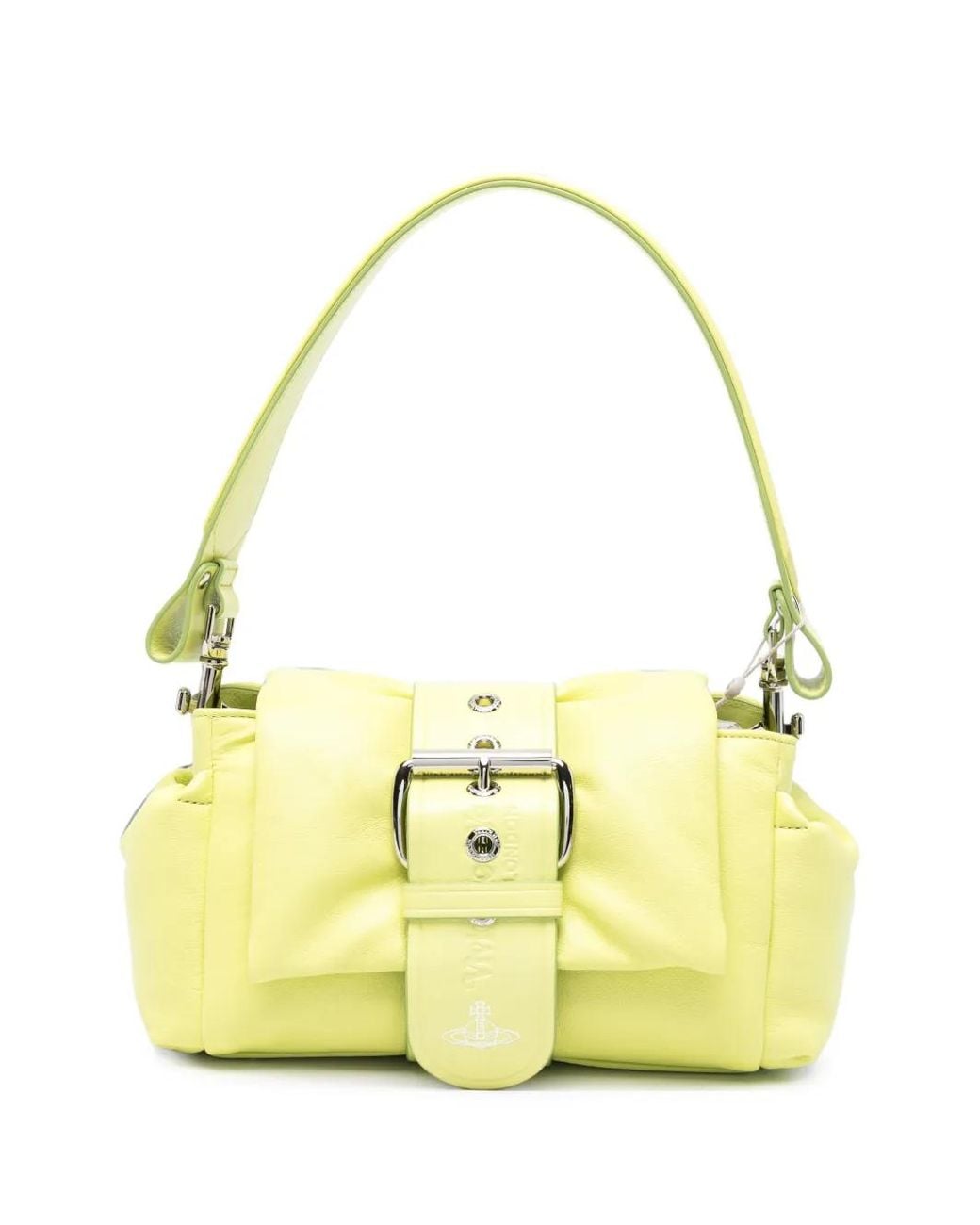 Vivienne Westwood Yellow Hazel Treasure Leather Shoulder Bag