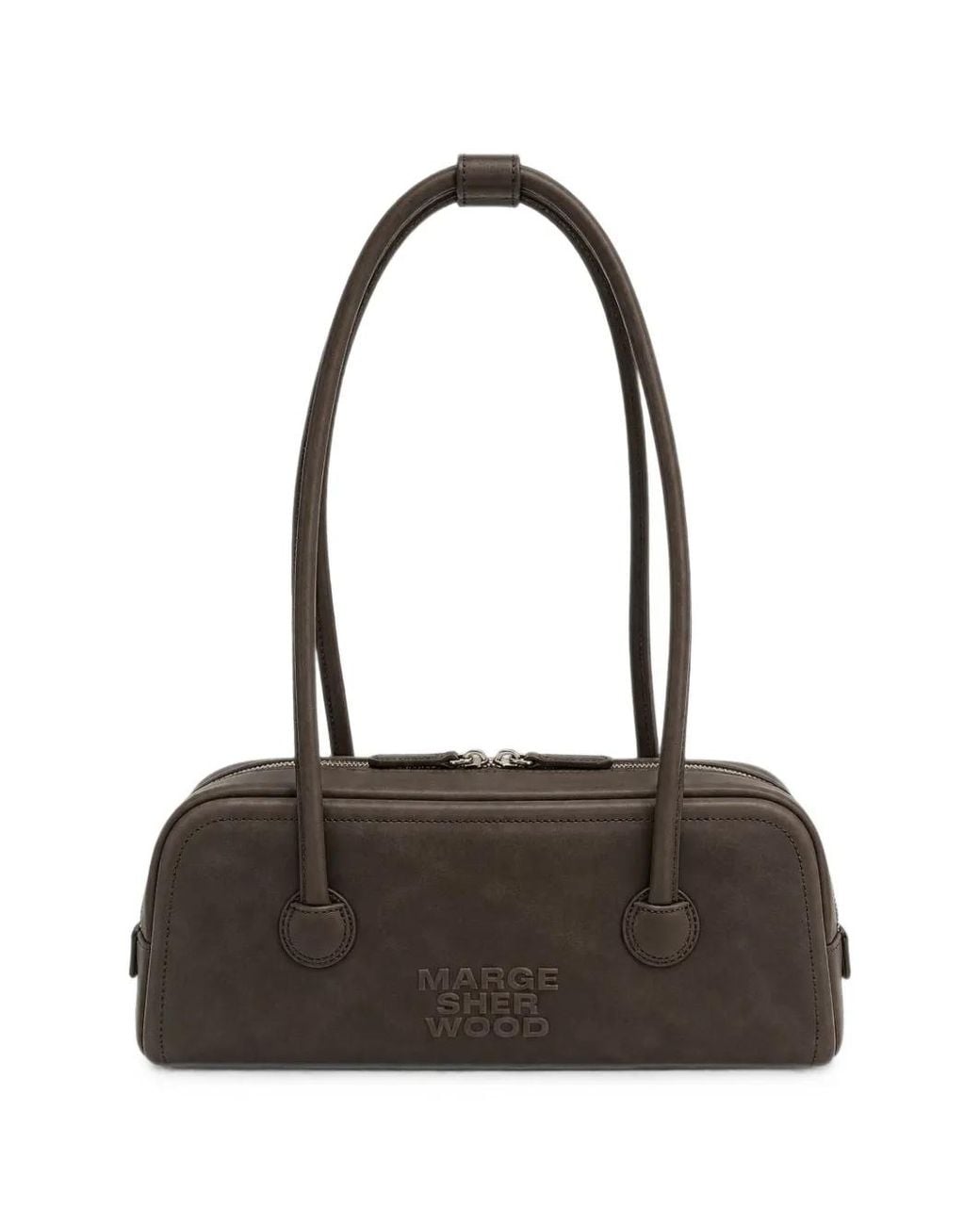 MARGE SHERWOOD Black Soft Boston Ew Shoulder Bag