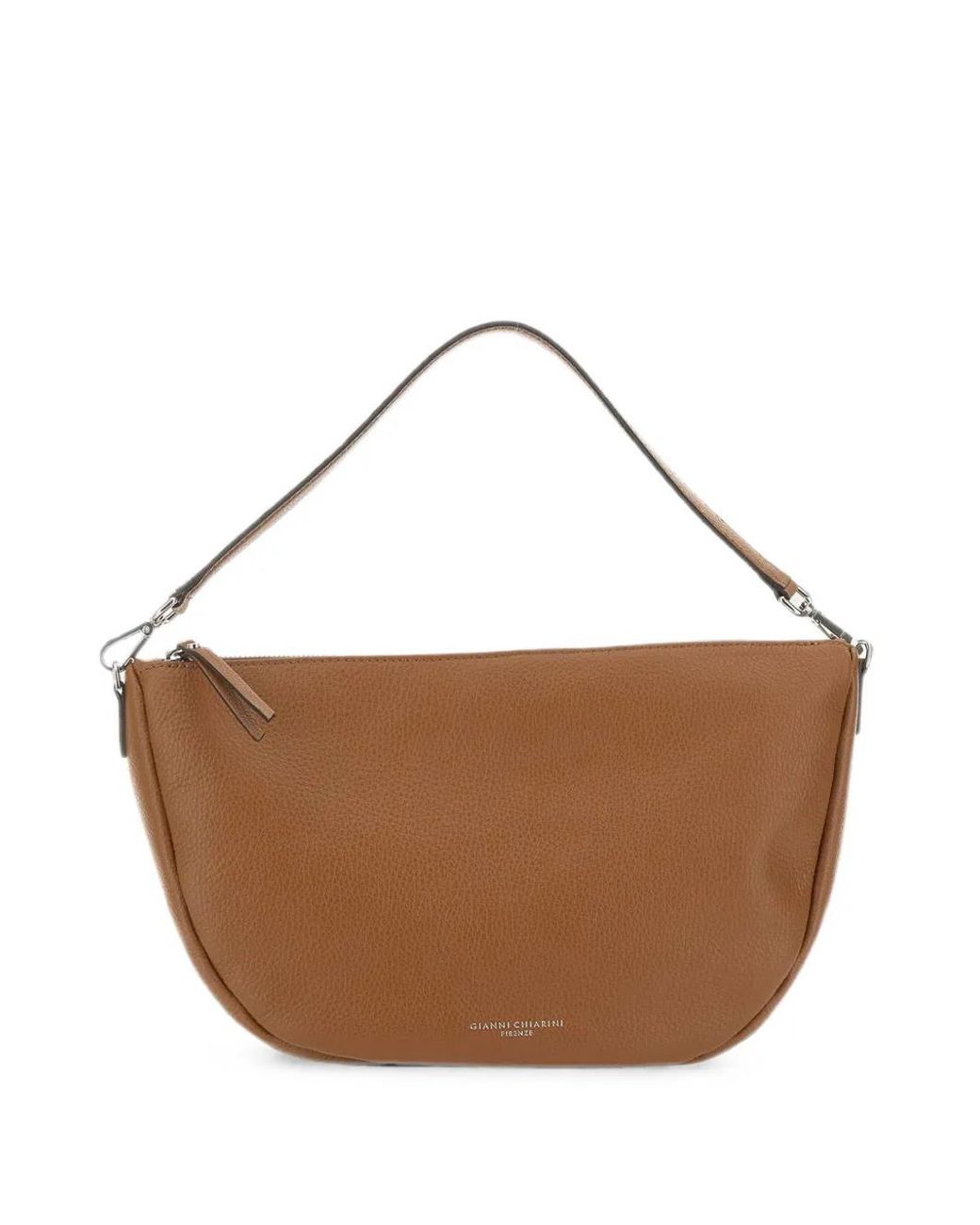 Gianni Chiarini Brown Cleo Grained-Leather Tote Bag