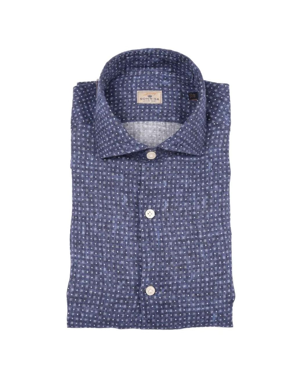Camicia di Sonrisa in Blue da Uomo