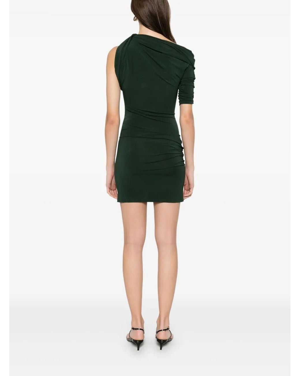 Jacquemus Green La Mini Robe Drapeado