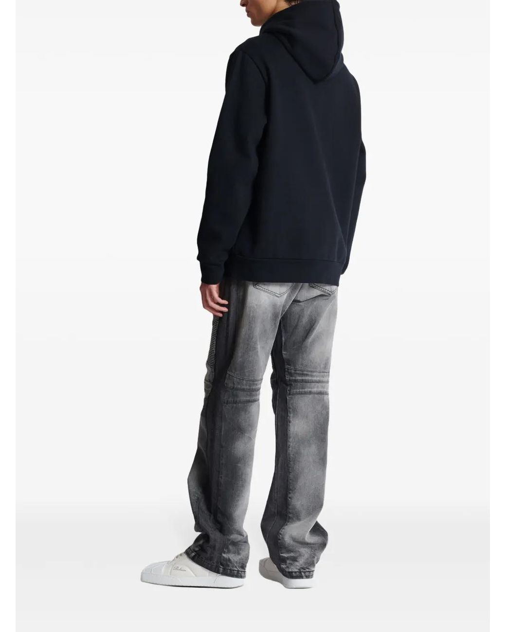 Balmain Black Hoodies for men