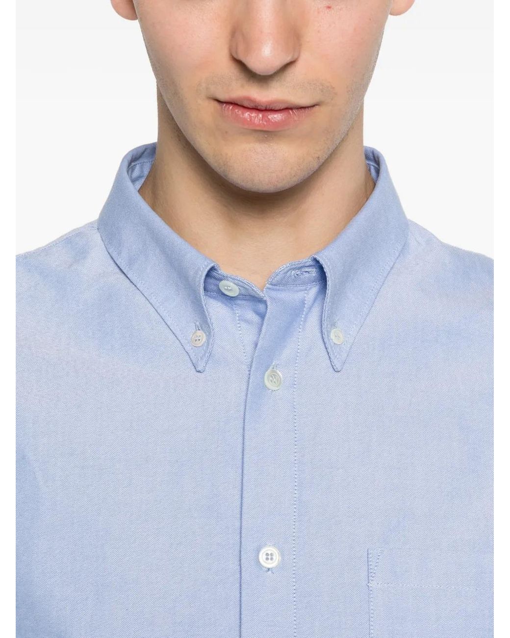 A.P.C. Blue A. P.C. Long Sleeve Button-Up Shirt for men