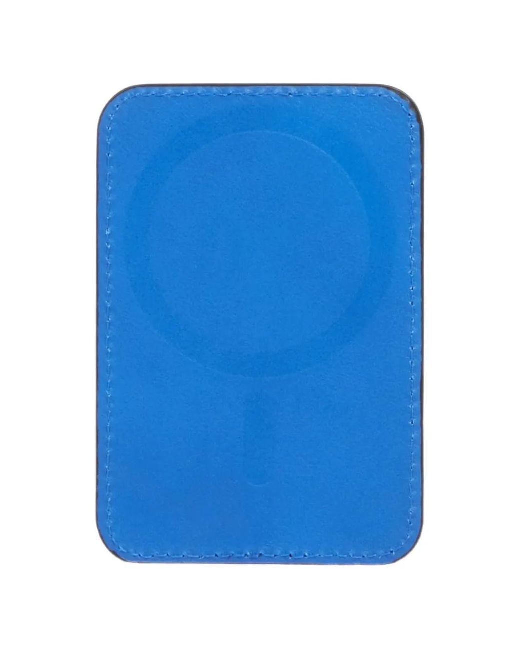 Piquadro Blue Magnetic-Ring Cardholder for men