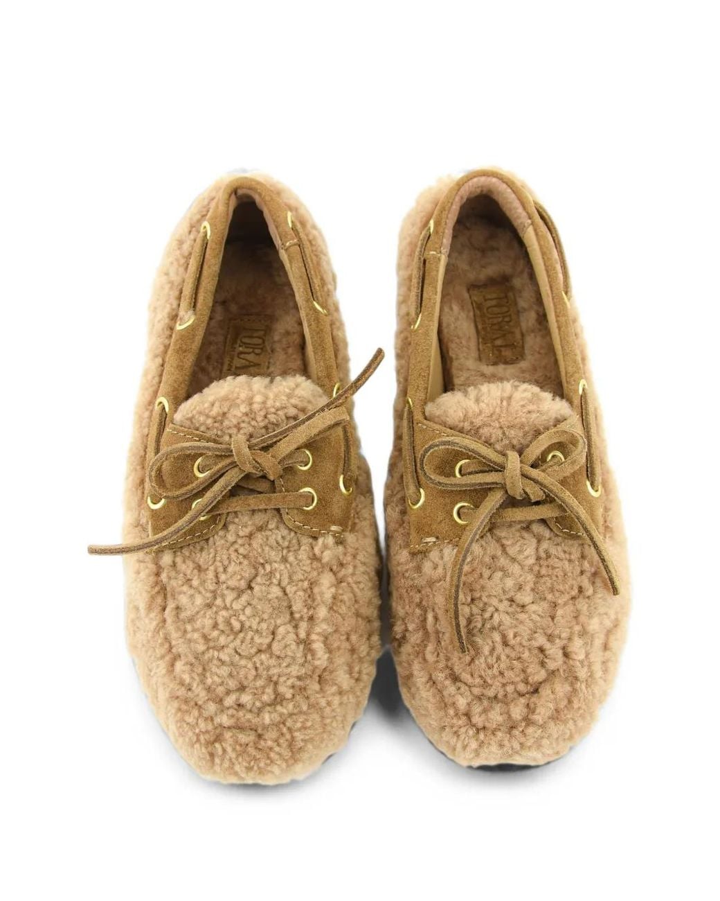 Toral Shoes Natural Shearling Moccasins