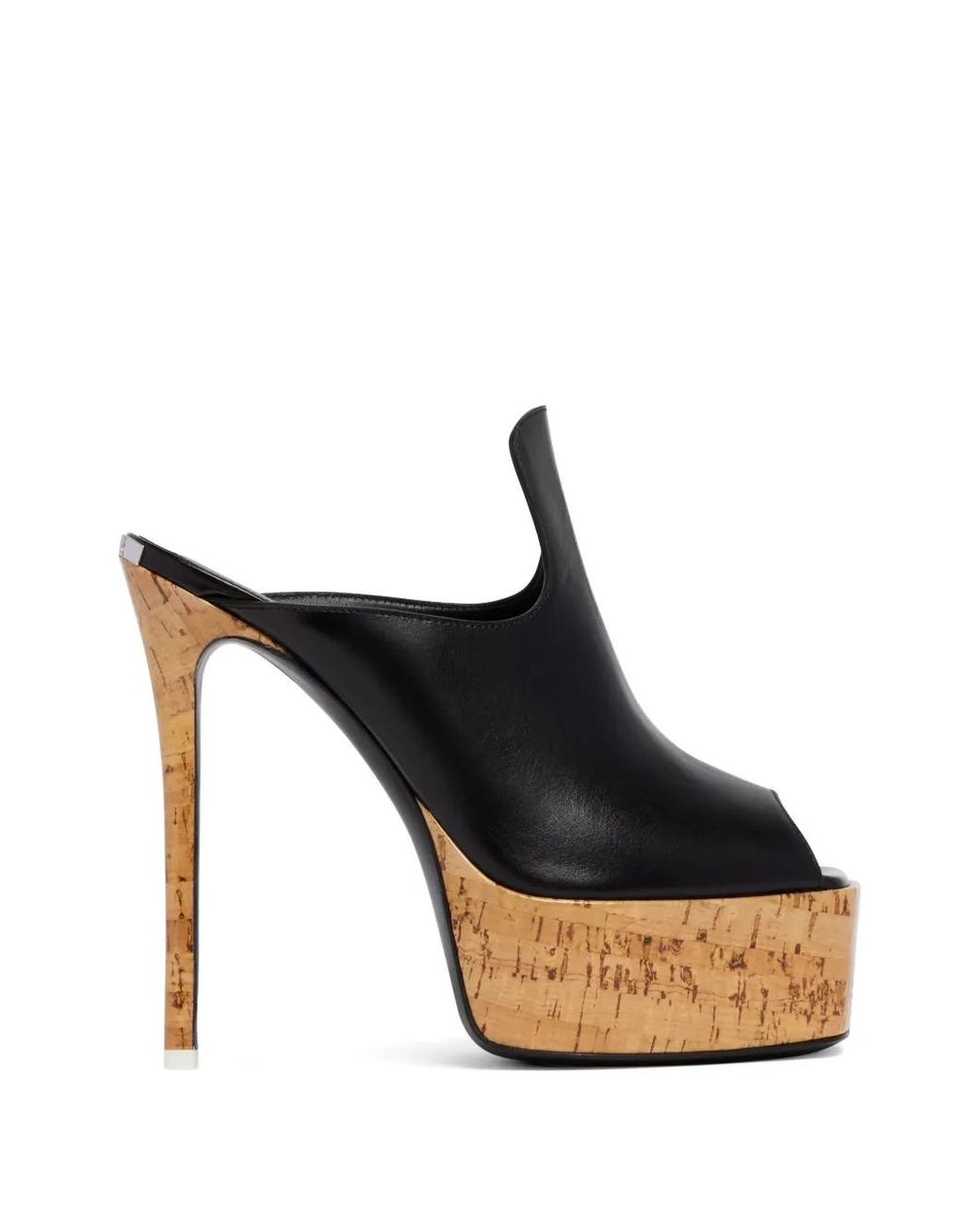 The Attico Black Irmelin Platform Sandals