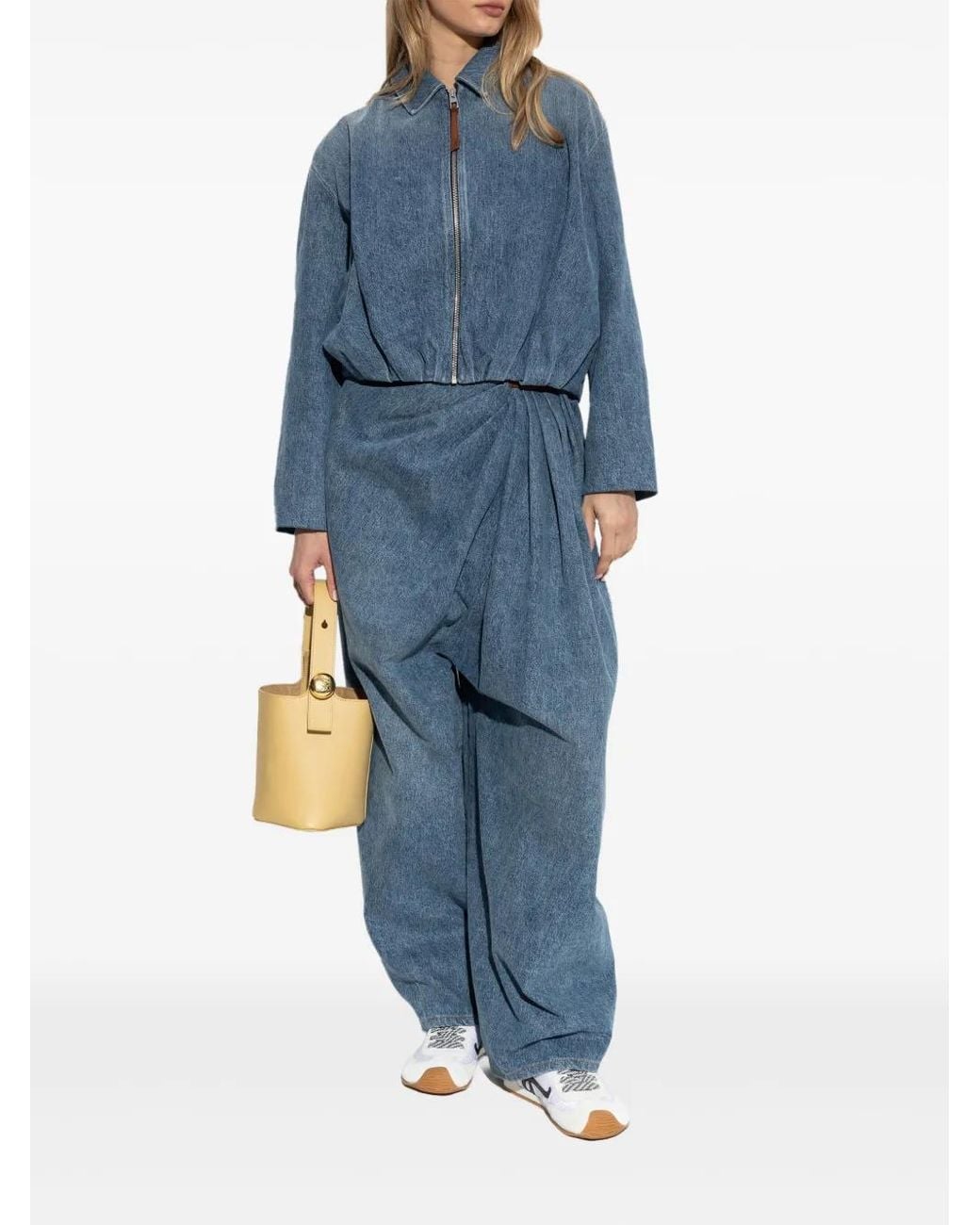 Loewe Blue Draped Jacket