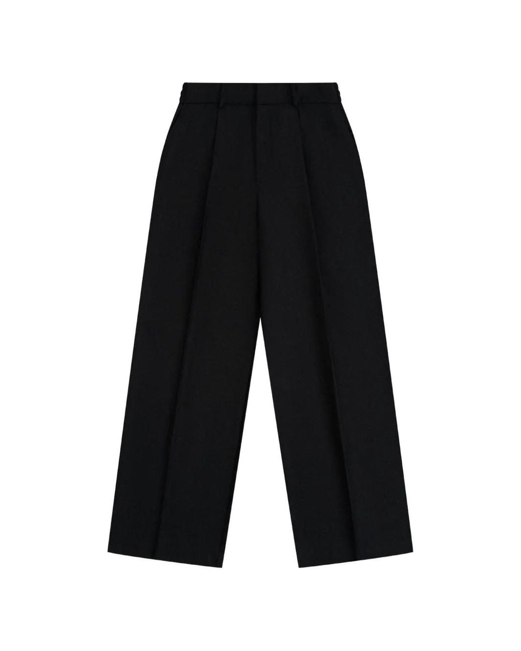 Gosha Rubchinskiy White Pressed-Crease Wide-Leg Trousers