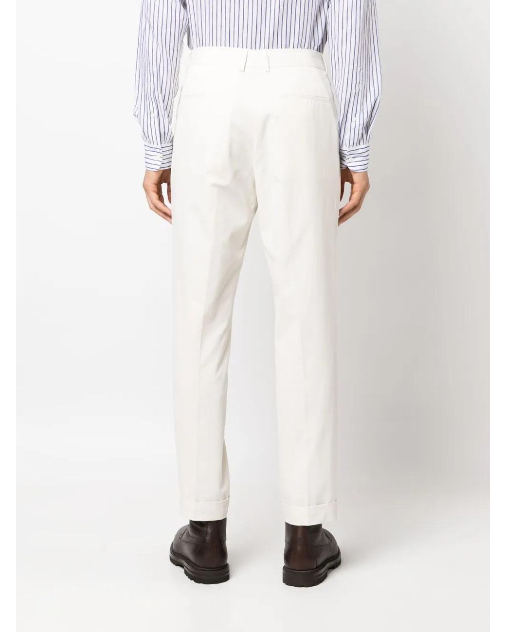 Brunello Cucinelli Straight Broek in het White voor heren