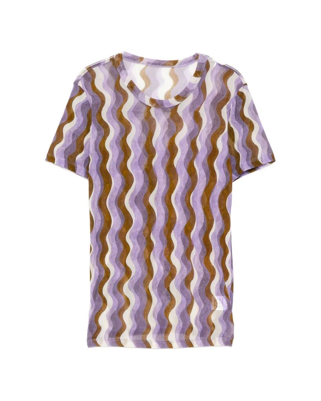 JNBY White Print Mesh T-Shirt
