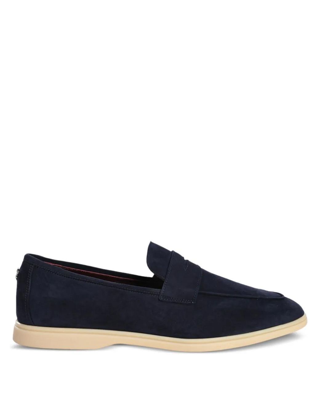 Bougeotte Blue Logo-Appliqué Detailing Loafers for men