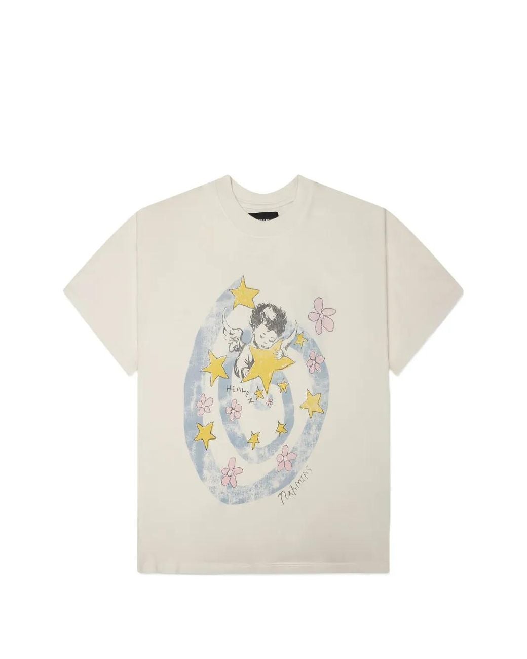 NAHMIAS White Heaven Graphic-Print T-Shirt for men