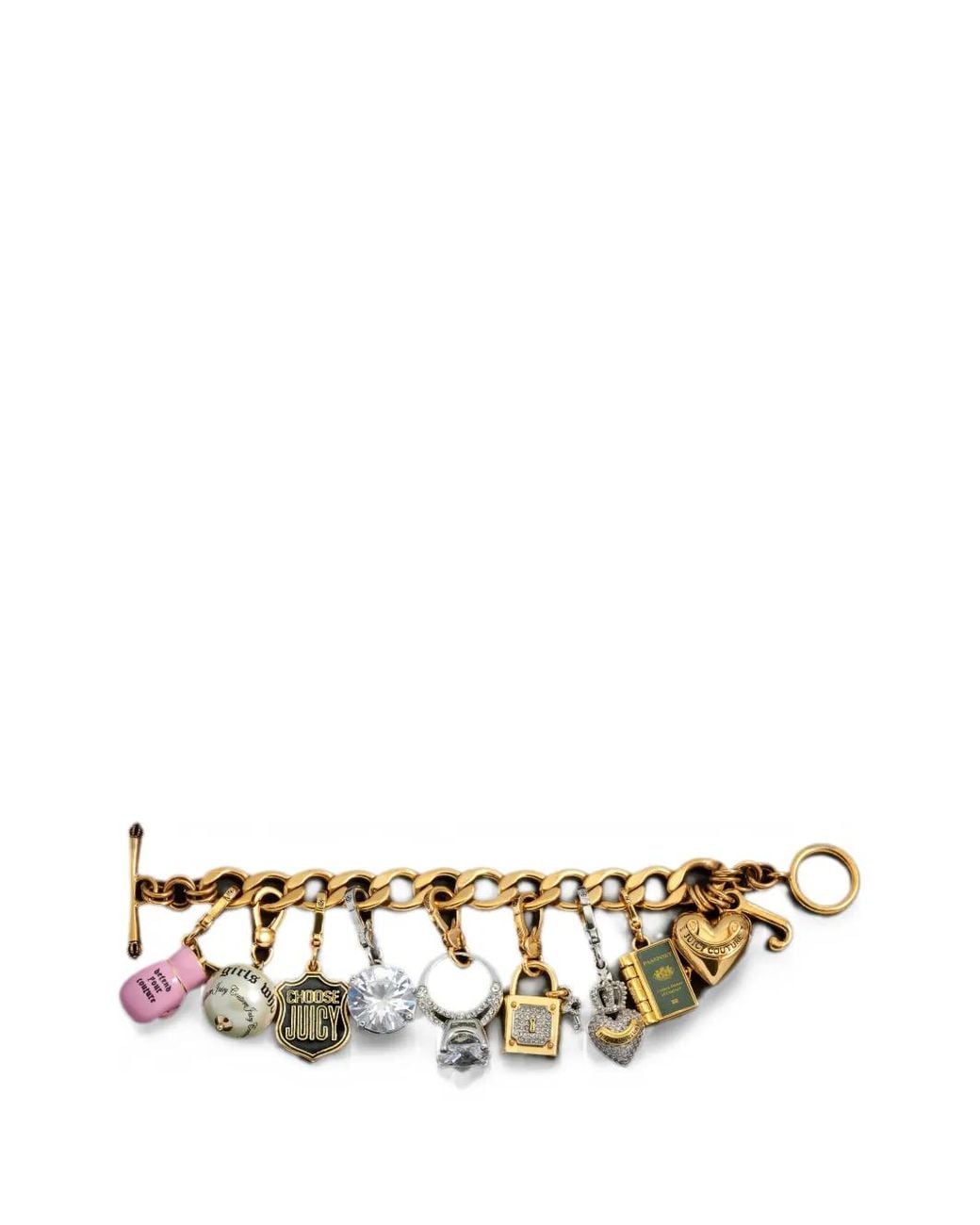 Juicy Couture Metallic Crystal-Embellished Wedding Ring Charm
