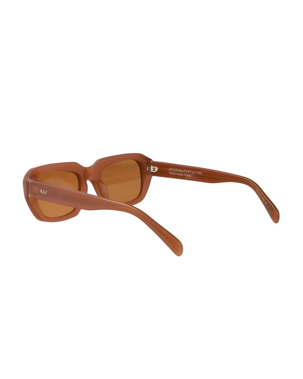 Retrosuperfuture Brown Lunettes De Soleil Miles À Monture Rectangulaire for men