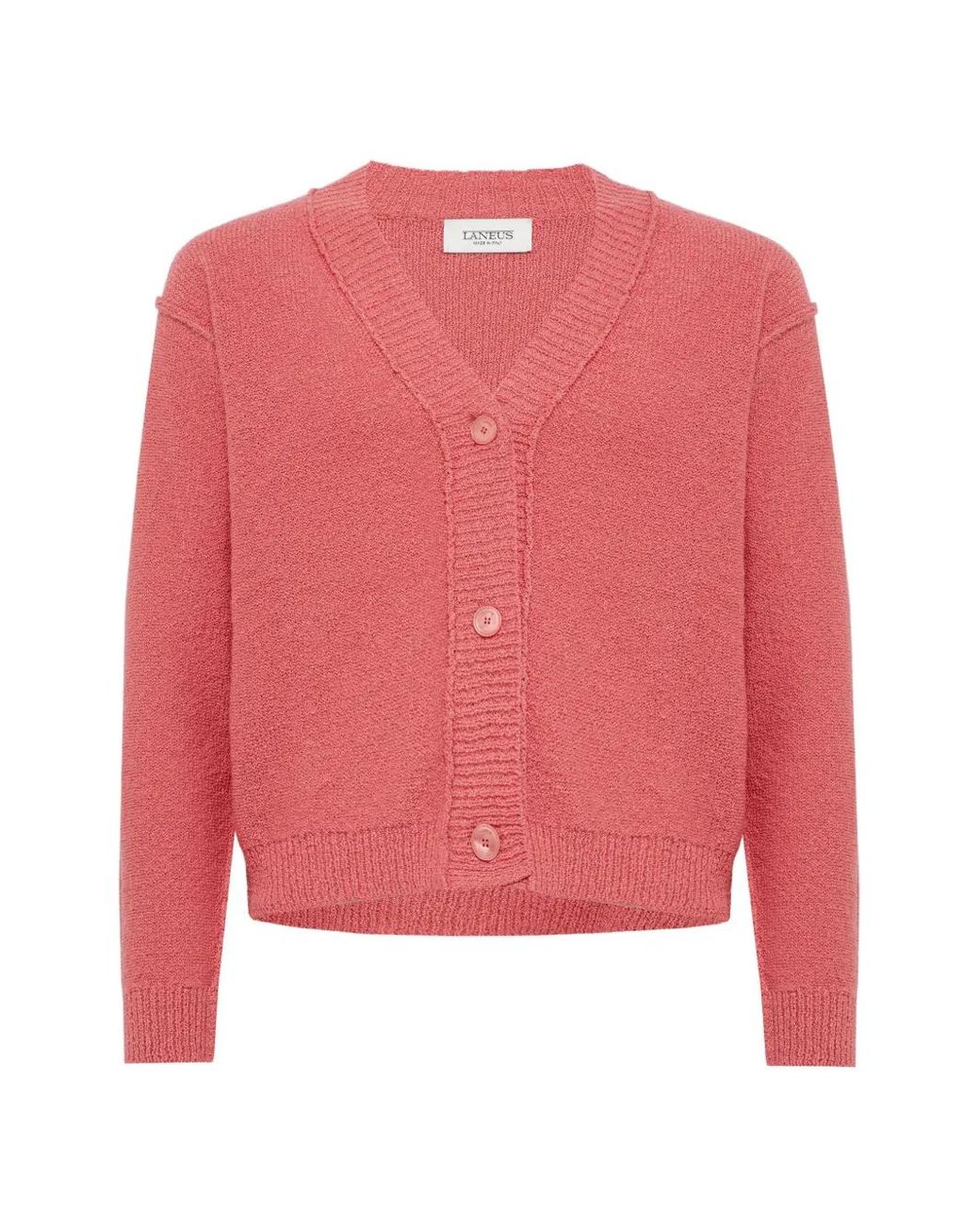 Laneus Pink V-Neck Cardigan