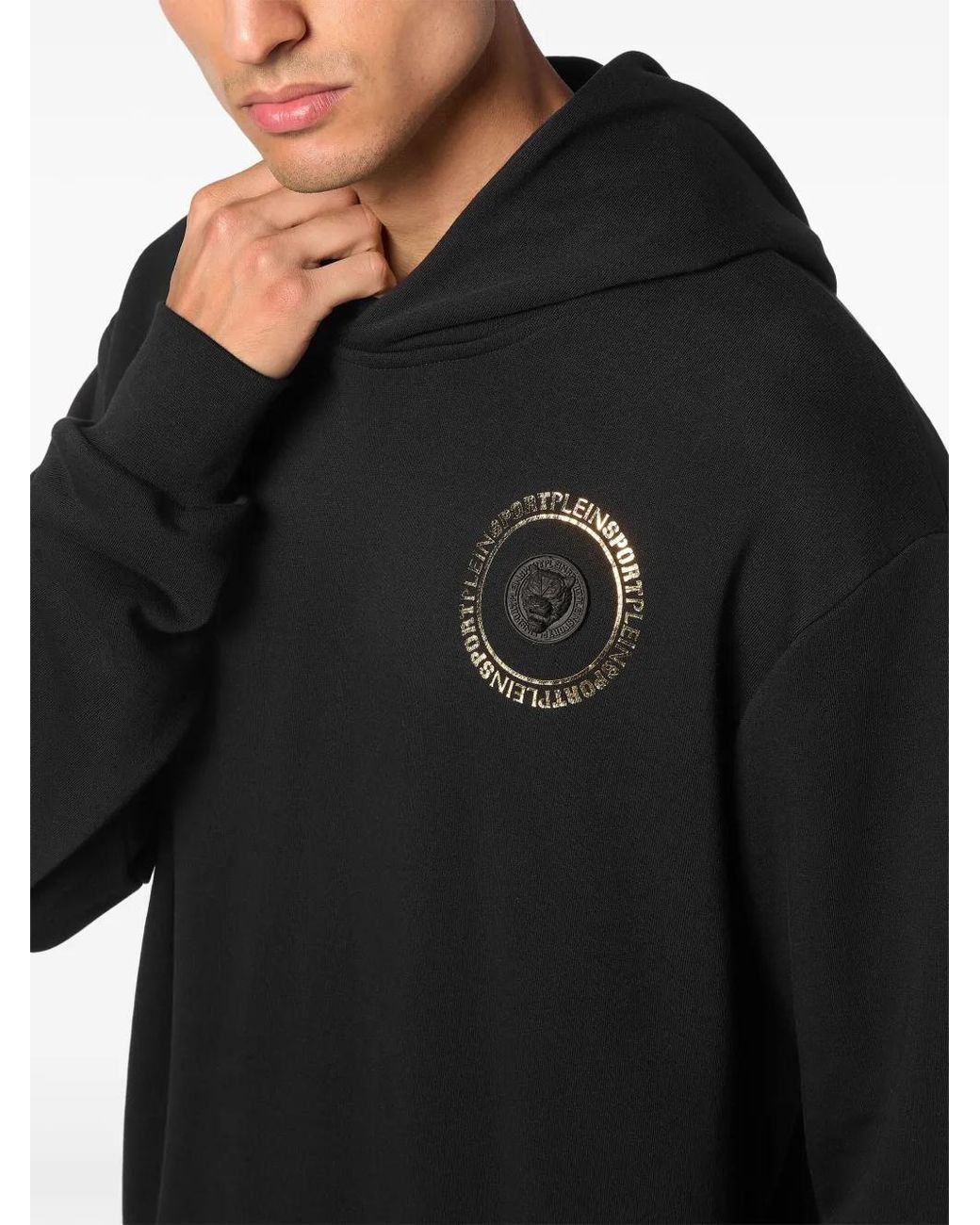 Philipp Plein Black Tiger Hoodie for men