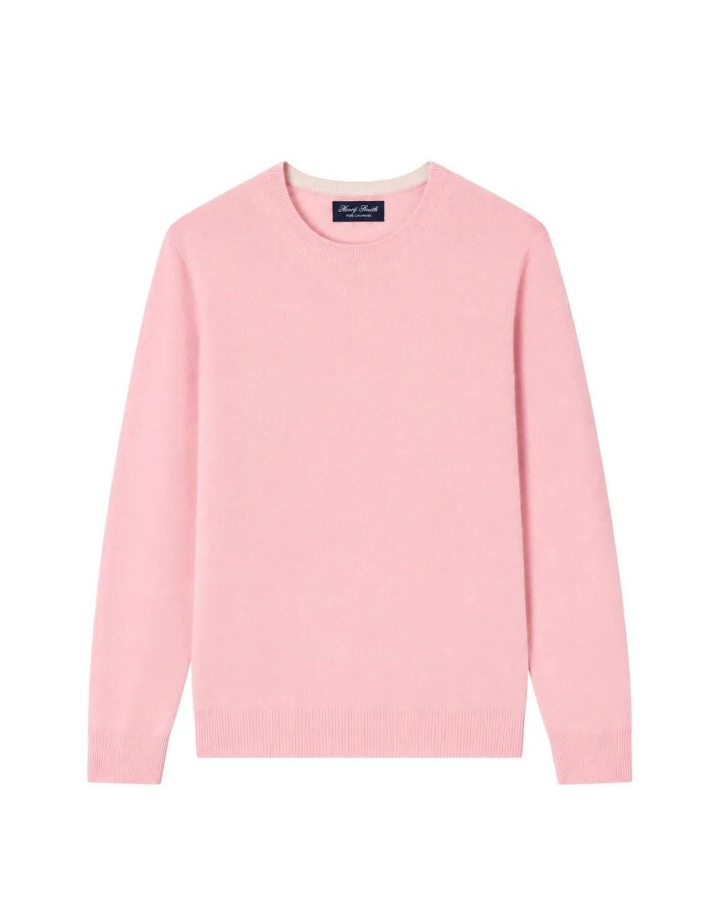 Mc2 Saint Barth Pink Regent Cashmere Crewneck Sweater for men