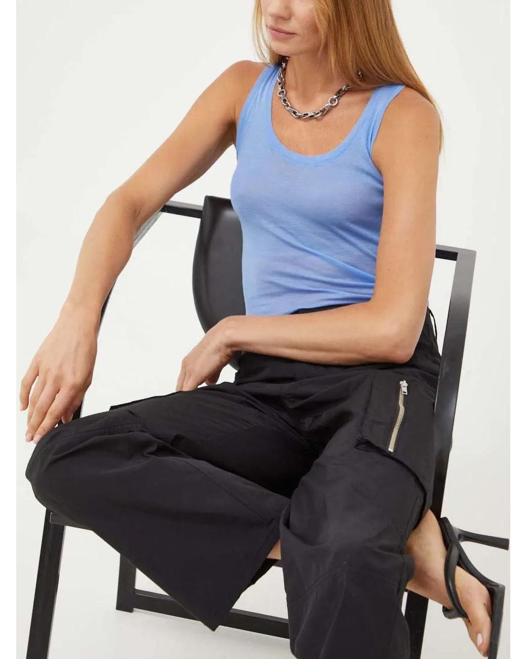 Herskind Black Zip-Pocket Trousers