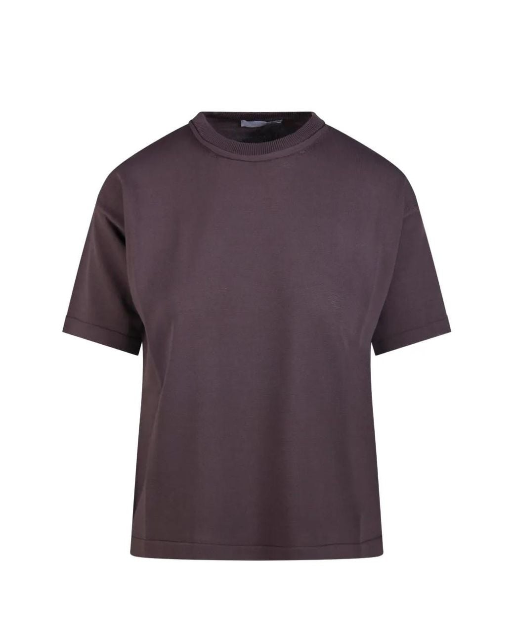 Daniele Fiesoli Purple Ribbed T-Shirt