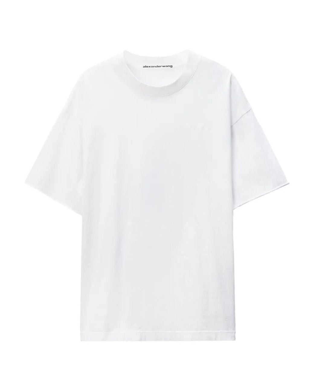 Alexander Wang White Logo Cotton T-Shirt for men