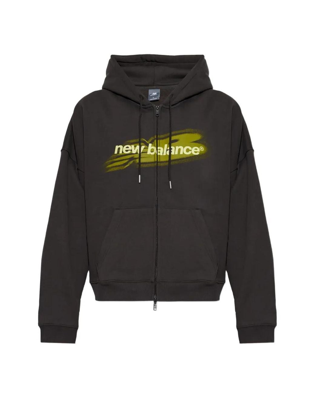 New Balance Black Street Classics Distort Fz Hoodie for men